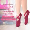 6 Pairs Yoga Socks for Women Nonslip Barre Socks with Straps Ballet Dance Socks for Yoga Pilates Ballet Barre Dance - Image 4
