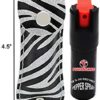 FIGHTSENSE Self Defense Pepper Spray - 1/2 oz Compact Size Maximum Strength Police Grade Formula Best Self Defense Tool for Women W/Leather Pouch Keychain - Image 2