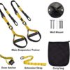 Bodyweight Resistance Training Straps, JIYUNTOO Suspension Training System, Full Body Workouts Trainer Kit for Home Travel Outdoors, Include Door Anchor and Wall Anchor - Image 2
