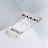 ULTNICE 4 String Guitar Trapeze Tailpiece Adjustable Guitar Tailpiec Bridge with Screws for Archtop Jazz Bass Guitar 15mm Spacing - Image 7
