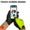 Vgo 3 Pairs High Dexterity Touchscreen PU Leather Work Gloves Multipurpose(Size XL,3Colors,PU8718) - Image 6