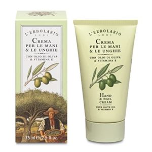 L'Erbolario - Hand & Nail Cream - with Olive Oil & Vitamin E - Maintains Elasticity & Prevents Redness & Chapping - Cruelty Free, 2.5 oz