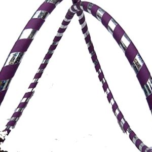 Adult 1.5 lb. Hula Hoops Purple Weighted Fitness Dance Workout Exercise Beginner Small 36 inches round. Get Your Middle Little!