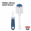 OXO Tot Bottle Brush with Nipple Cleaner and Stand - Navy - Image 8
