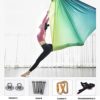 ZCXBHD 5 Meter Premium Yoga Aerial Silks Equipment Aerial Yoga Hammock Safe Deluxe Aerial Kit Antigravity Yoga Swing (Color : Green) - Image 2