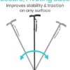 Vive Folding Cane with Light - Walking Adjustable Stick for Women, Men, Balance - Foldable Portable Collapsible Hand Balancing Mobility Aid - Lightweight, Heavy Duty, Comfortable - Swivel Quad Tip - Image 5