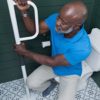 Able Life Universal Floor to Ceiling Grab Bar, Elderly Tension Mounted Floor to Ceiling Transfer Pole, Bathroom Safety Assist Grab Bar and Stability Rail with Support Handle - Image 4