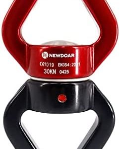 NewDoar Swing Swivel,30KN CE Certified Micro Rotator Swivel Device for Swing Aerial Dance/Yoga/Swing/Hanging Hammock/Rock Climbing Tree Arborist