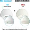 [3 Pairs] Replacement Ear Tips for Airpods Pro and Airpods Pro 2nd Generation with Noise Reduction Hole, Silicone Ear Tips for Airpods Pro with Portable Storage Box and Fit in The Charging Case(S/M/L) - Image 2