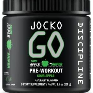 Jocko Fuel Pre Workout Powder (Sour Apple) | PreWorkout Energy Powder Drink | Pre Workout for Men & Women | Keto, Vitamin C, Sugar Free Blend to Support Muscle Pump, Endurance & Recovery 30 Servings