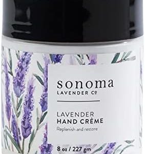 Sonoma Lavender Luxury Lavender Hand Crème, Deep Moisturizing Hand Cream for Dry Hands and Skin, Replenishing Hand Treatment, 8 oz