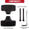 GD IRON GRIP Hand Grip Strengthener (Grip Strength Trainer) Premium Forearm Strengthener (EXT.80 - 55~176lbs, With Handle Extensions and Pinch Grip Set) Adjustable Hand Gripper for Grip Strength - Image 8