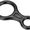 SolUptanisu Climbing,Climbing Rappel 8 Ring, 35KN Figure 8 Aluminum Descender Rappel Ring Rock Climbing Rescue Gear for Rappelling Belaying Climbing (Black) - Image 2