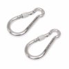 SHONAN 5.5 Inch Large Locking Carabiner, 2 Pack Heavy Duty Carabiner Clips, Stainless Steel Screw Locking Carabiners for Home Gym, Outdoor Camping, Swing, Hammock, Hiking and More, 950 lbs Capacity - Image 5