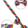 Rainbow Accessories Set, Include Bow-tie, Suspenders, Socks, Gloves, Bracelets (Adult Size1, Color 1) - Image 6