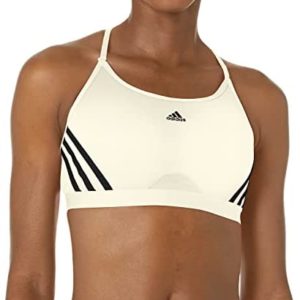 adidas Women's Training Light Support 3 Stripe Bra