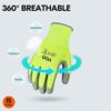Work Gloves Nitrile Coated, Seamless Knit Glove with Polyurethane Palm Grip Antislip, Safety Working General Men&Women - Image 4