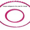 Adult Hula Hoop 1.5 lbs. weighted Beginner Large 40 inches round pink. Get Your Middle Little with Fun Dance Workout Fitness Exercise Sport Hula Hooping - Image 4
