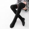 Women's Thigh High Socks Over the Knee Cable Knit Boot Socks, Long Warm Fashion Leg Warmers Winter - Image 5