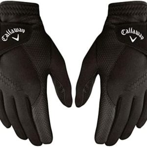 Callaway Golf Thermal Grip, Cold Weather Golf Gloves, Medium/Large, 1 Pair, (Left and Right) , Black