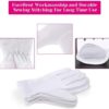 Moisturizing Gloves for Dry Hands Overnight, Selizo 3 Pairs 100 Percent White Cotton Gloves for Women Eczema, Hand Moisturizer Sleeping Spa Gloves for Eczema Dry Hands - Image 4