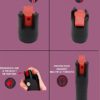 FIGHTSENSE Self Defense Pepper Spray - 1/2 oz Compact Size Maximum Strength Police Grade Formula Best Self Defense Tool for Women W/Leather Pouch Keychain - Image 3