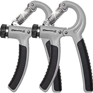 Portable Fitness Equipment For Unisex Finger Training Arm Muscle Exercise Arm Strength Relief Adjustable Countable Grip 2 Pack Black