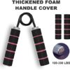 Hand Grip Strengthener 100LB - 200LB 3 Pack Fitness Metal Hand Grip Set, No Slip Heavy-Duty Grip Strength Trainer, Wrist Rehabilitation Developer & Forearm Hand Exerciser, Home Gym - Image 5