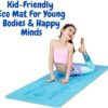 CHABAEBAE Kids Yoga Mat With Poses | Ink-Free Eco TPE Yoga Mat For Kids | Kids Mat | Toddler Play Mat Kid Yoga Mat Kids Exercise Mat, Kids Yoga Mat Girls, Boys & Mindful Kids (59" L 24" W 6mm Thick) - Image 2