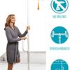 Able Life Universal Floor to Ceiling Grab Bar, Elderly Tension Mounted Floor to Ceiling Transfer Pole, Bathroom Safety Assist Grab Bar and Stability Rail with Support Handle - Image 5
