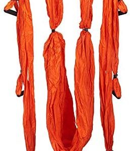 Aerial Dance Hammock Anti-Gravity Flying Swing Aerial Silks Yoga Pilates Set Include Extension Straps Inversion Swing for Beginners and Kids,C-OneSize