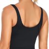Oalka Sports Bra Womens Longline Padded Crop Tank Yoga Bras Workout Fitness Top - Image 2