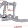 Yibuy 224 x 98mm Guitar Vibrato Tailpiece Tremolo Silver Guitar Tremolo Bridge w/Screws - Image 6
