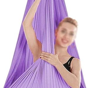 MHCYKJ Aerial Yoga Hammock Antigravity 4M×2.8M Yoga Flying Hammock Swing Fitness Inversion Exercise Inversion Swing for Beginners (Color : R, Size : 400×280cm/157×110in)