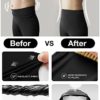 CHRLEISURE Leggings with Pockets for Women, High Waisted Tummy Control Workout Yoga Pants - Image 4