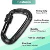 Unijoy Carabiner - Locking Caribeaner Clip: Heavy Duty Carabiner Clips for Hammock and Backpack | 12KN Aluminium Caribeaner - Image 2