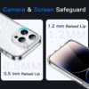 JETech Case for iPhone 14 Pro 6.1-Inch, Non-Yellowing Shockproof Phone Bumper Cover, Anti-Scratch Clear Back (Clear) - Image 4