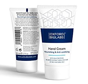 Nourishing & Anti-oxidising Hand Cream by Oxford Biolabs - Intense Moisturising and Nourishing For Normal to Dry Skin