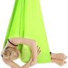 ZCXBHD 4m2.8m Aerial Yoga Hammock Anti-Gravity Yoga Swing Yoga Belt for Body Building Pilates Workout Fitness Suit for Ceiling (Color : Grass Green) - Image 3