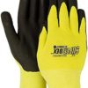 Majestic SuperDex Work Gloves MicroFoam Nitrile Coated Firm Grip on Palm, Nylon Shell, Black/Yellow, Medium, Pack of 12 - Image 2
