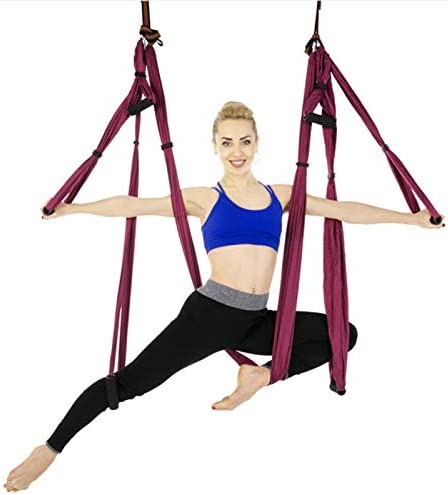 SALUTUYA Fitness Yoga Hammock Anti-Gravity 98.459.1in Aerial Swing Sling,for Workout - Image 9