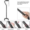 BeneCane Quad Cane Adjustable Walking Cane with Offset Soft Cushioned Handle for Men & Women Lightweight Comfortable with 4-Pronged feet for Extra Stability - Image 5