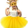 Marrywindix Yellow Giraffe Costume Tutu Set Animal Fancy Dress Costume Kit Halloween Party Dress Up Accessories for Kid - Image 5