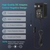 Sovvid Guitar Pedal Power Supply - DC 9V Power Supply for Guitar Pedals 1A (1000mA) with Cable Negative 5 Way Daisy Chain Cord Tip for Guitar Effect Pedals and More Devices 5 Free Rubber Caps - Image 6