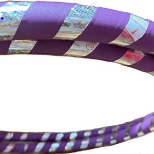 Adult 1.5 lb. Hula Hoops Purple Weighted Fitness Dance Workout Exercise Beginner Large 40 inches round. Get Your Middle Little!