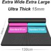YUREN Large Yoga Mat Thick 1/2 Inch Exercise Mat 6'x4' Double Wide Workout Mat for Home Gym Floor Pilates Stretch - Image 2