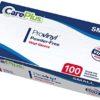 Careplus Disposable Plastic Pro Vinyl Clear Gloves - Image 4