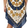 Adrianna Papell Women's Scarf Printed Halter Trapeze - Image 2