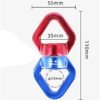 TBUDAR Outdoor Playground Swing 30KN Rotating Device Rope, Rotating for Aerial Silk, Dance Swing Hammock, Outdoor Sports Rock Climbing Accessories (Color : Red Blue) - Image 2