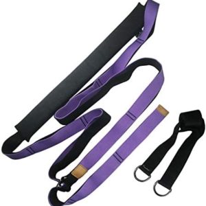 Yoga Strap for Stretching, Leg Stretcher Strap, Stretching Equipment Flexibility Trainer Backbend Assist Stretch Out Strap for Dance Aerial Yoga Ballet Leg Stretching Exercise (Purple, One Size)